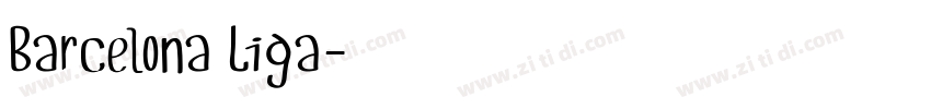 Barcelona Liga字体转换